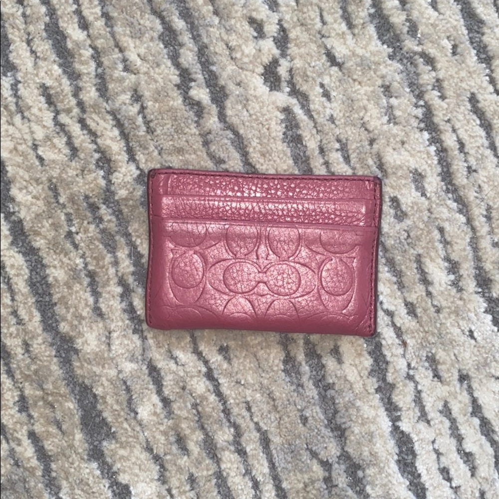 Coach Card Holder Hot Pink